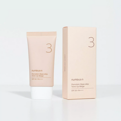 numbuzin No.3 Porcelain Base-skip Tone Up Beige 50ml
